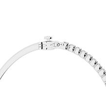 Bright Halo Lab Grown Diamonds 2.50 ctw Mixed Cut Bangle, Sterling ...