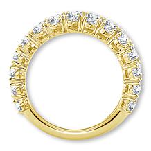 Bright Halo Lab Grown Diamonds 2ctw Oval-Cut Anniversary Band Ring