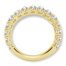 Bright Halo Lab Grown Diamonds 2ctw Pear-Cut Anniversary Band Ring