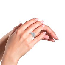 Bright Halo Lab Grown Diamonds 3.04ctw Round Cluster Ring Bridal Set