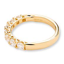 Bright Halo Lab Grown Diamonds Sterling Silver 1.05ctw 7-Stone Ring