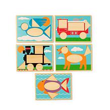 Brightly Colored Geometric Shape Design Boards