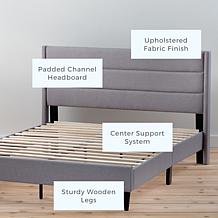 Brookside Amelia Upholstered Triple Lined Platform Bed - Full