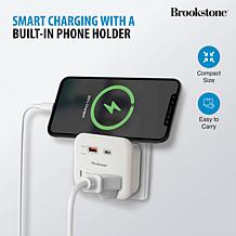 Brookstone 2-pack Surge Protectors with AC and USB Ports