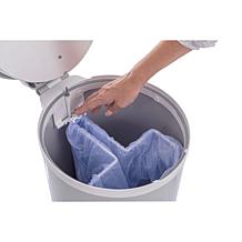 Bubula Premium Steel Diaper Waste Pail with Step Open, Grey