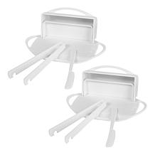 Butterie 2-pack Flip-Top Butter Dish with Matching Spreader & Tongs