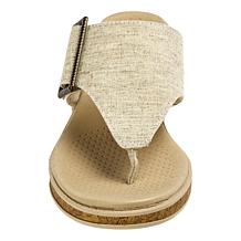 BZees Bay Machine Washable Linen Thong Sandal