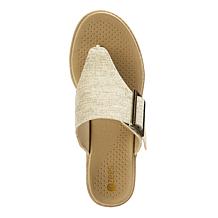 BZees Bay Machine Washable Linen Thong Sandal