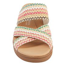 BZees Fiona Machine Washable Strappy Wedge Sandal