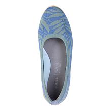 BZees Kit Stretch Knit Machine Washable Ballet Flat