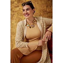 C Wonder 18" Simulated Gem Dangle Necklace