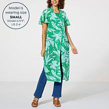 C Wonder by Christian Siriano Flutter Sleeve Tunic Shirt