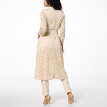 C Wonder by Christian Siriano Lace and Ponte Knit Topper