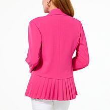C Wonder by Christian Siriano Pleated Peplum Blazer