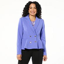 C Wonder by Christian Siriano Pleated Peplum Blazer