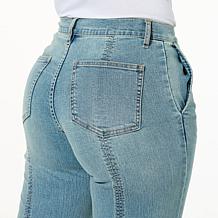 C Wonder Cropped Flare Leg Jean