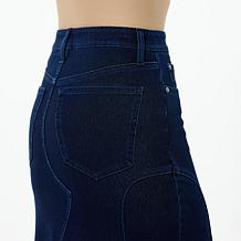 C Wonder Denim Paneled Maxi Skirt