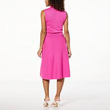 C Wonder Luxury Yarn Ruffle Mock-Neck Dress