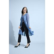 C. Wonder Mesh Ruffle Topper with Tie Closure