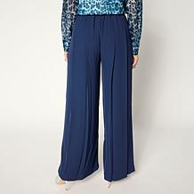 C Wonder Pleated Crepe Wide Leg Trouser Pant