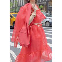 C Wonder Runway Mixed Media Blazer