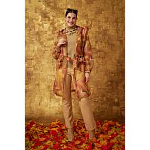 C Wonder Stretch Faux Leather Flare Leg Pant