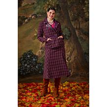 C Wonder Tweed A-Line Midi Skirt