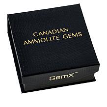 Canadian Ammolite Gems 3-Stone Ammolite Adjustable Bolo Bracelet