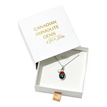Canadian Ammolite Gems Ammolite & Mother-of-Pearl Pendant with Chain