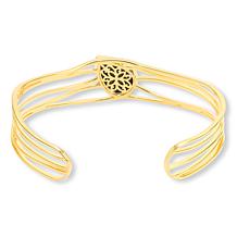 Canadian Ammolite Gems Ammolite Statement Cuff Bracelet