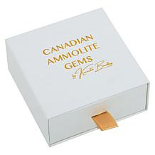 Canadian Ammolite Gems Gold-Plated Ammolite Tennis Bracelet