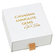 Canadian Ammolite Gems Round Ammolite Pendant with Chain