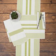 C&F Home Peridot & White Table Runner