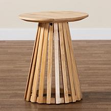 Caribic Modern Acacia Wood End Table