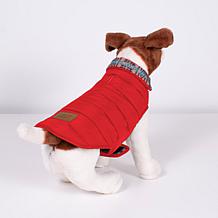 Carolina Pet Company Pendleton Pilot Rock Red Puffer Dog Coat