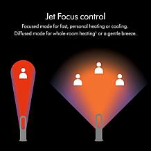 CERTIFIED PRE-OWNED DYSON HOT+COOL JET FOCUS FAN HEATER SATIN BLACK...