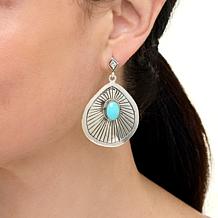 Chaco Canyon Campitos Turquoise Textured Drop Earrings