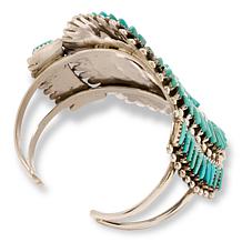 Chaco Canyon Campitos Turquoise Zuni Needle Cuff Bracelet