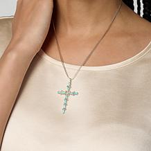 Chaco Canyon Cross Pendant with 18" Liquid Silver Chain