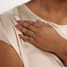 Chaco Canyon Sleeping Beauty Turquoise and Copper Bead Wrap Ring