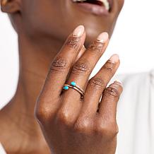 Chaco Canyon Sleeping Beauty Turquoise Sterling Silver Wrap Ring