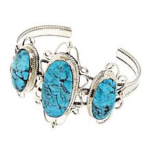 Chaco Canyon Sterling Silver 3-Stone Cuff