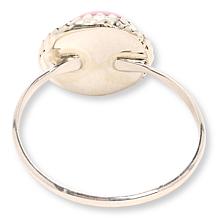Chaco Canyon Sterling Silver Pink Conch Shell Circle Ring