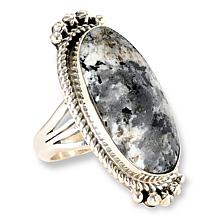 Chaco Canyon Sterling Silver White Buffalo Stone Oval Ring
