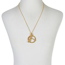 Charles Garnier Gold-Plated CZ Dragonfly Magnifier Adjustable Necklace