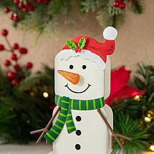 Christmas Snowmen Stocking Holders - Set of 2