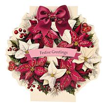 Christmas to Remember Wreath Shaped Card Kit