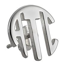 Circle Monogram Earrings