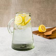 Clear Handblown Mexican Glass Pitcher