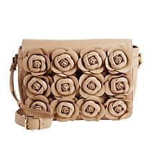 Clever Carriage Handcrafted Rose Leather Bouquet Shoulder Bag